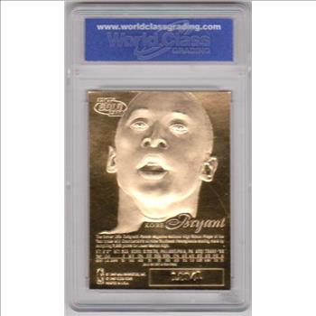 Rookie Graded Gem Mint 10 - Kobe Bryant 1996-97 Flair Showcase Legacy 23 Kt Gold Card