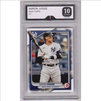 Graded Sigma Gem Mint 10 - Aaron Judge 2024 Bowman #7 Card