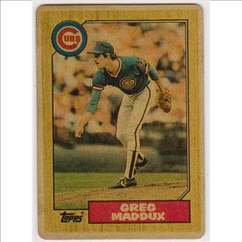 1987 Topps Traded Greg Maddux #70T Porcelain Rookie Card