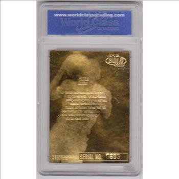 Graded Gem Mint 10 - Michael Jordan 1996-97 Fleer Ultra Starring Role Feel The Game 23 Kt Gold Card