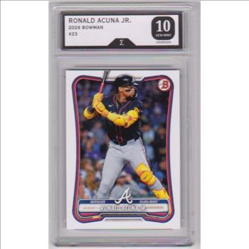 Graded Sigma Gem Mint 10 - Ronald Acuna Jr. 2026 Bowman #23 Card