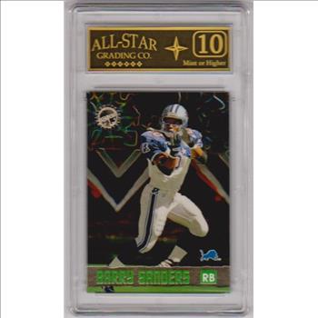 Graded 10 - Barry Sanders 1996 Stadium Club Members Only #22 Card