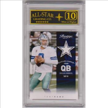 Graded 10 - Tony Romo 2012 Panini Prestige #48 Card