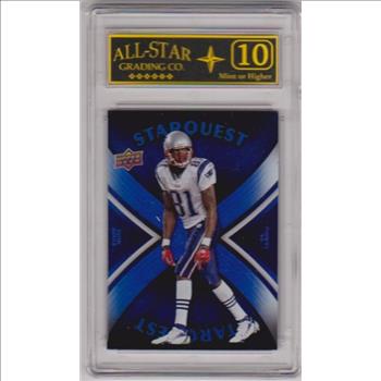 Graded 10 - Randy Moss 2008 Upper Deck Starquest #SQ26 Insert Card