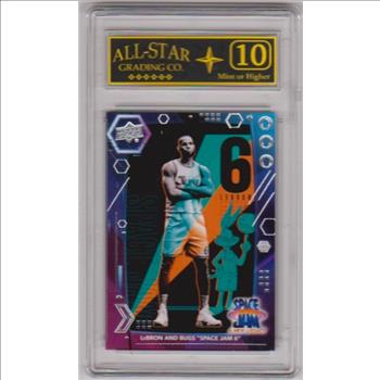 Graded 10 - Lebron James 2021 Upper Deck Space Jam A New Legacy #46 Card