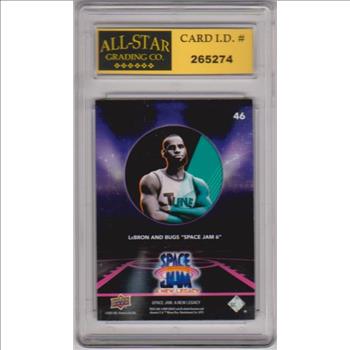 Graded 10 - Lebron James 2021 Upper Deck Space Jam A New Legacy #46 Card