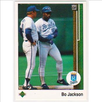 Error - 1989 Upper Deck Bo Jackson Double Back Error