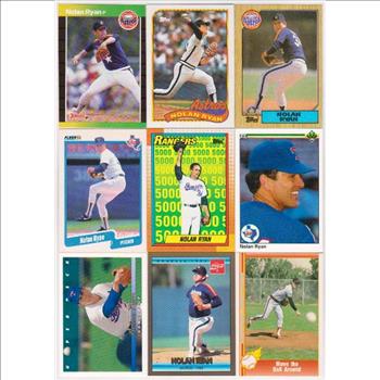 Nolan Ryan Card Collection (1987-1993) - 9 Different