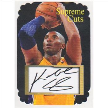  #9/25 Produced - Kobe Bryant Facsimile Autograph Supreme Cuts Special Die Cut Card