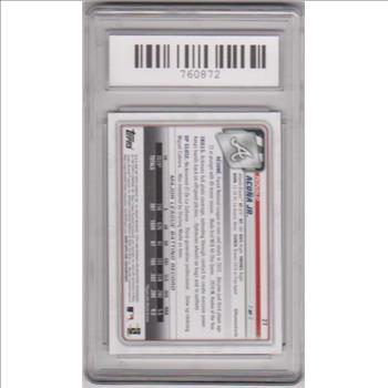 Graded Gem Mint 10 - Ronald Acuna Jr. 2020 Bowman #27 Card