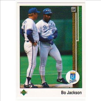 Error - 1989 Upper Deck Bo Jackson Double Back Error