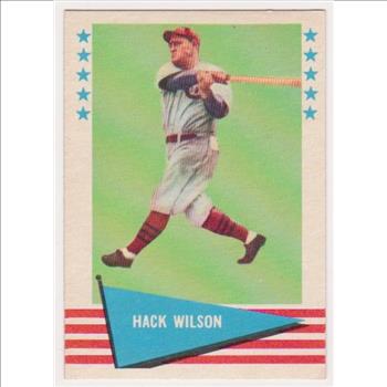 1961 Fleer Hack Wilson #87 Card - HOF'er