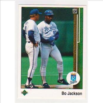 Error - 1989 Upper Deck Bo Jackson Double Back Error