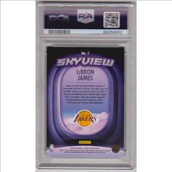 Graded PSA Mint 9 - Lebron James 2023-24 Hoops Skyview Winter #7 Card
