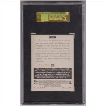 Graded SGC Gem Mint 10 - Paul Lo Duca 2005 Topps Cracker Jack #97 Grey Card (#17/25 Produced!)