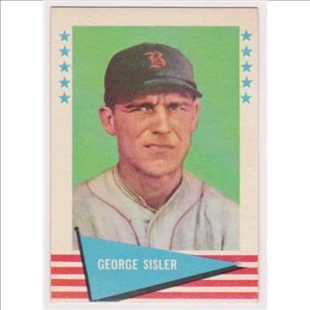 1961 Fleer George Sisler #78 Card - HOF'er