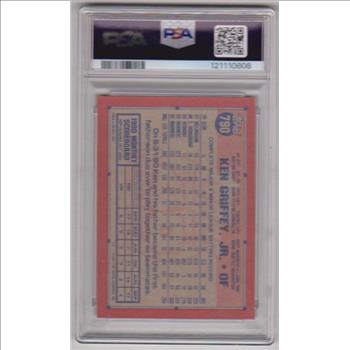 Graded PSA Mint 9 - Ken Griffey, Jr. 1991 Topps #790 Card