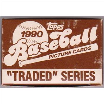 1990 Topps Traded Baseball 132 Card Set In Factory Box