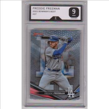 Graded Sigma Mint 9 - Freddie Freeman 2022 Bowman's Best #37 Card