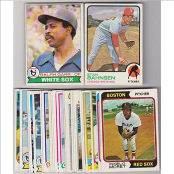 25 Different 1970's Topps Baseball Cards (1973-1979) w/ Ralph Garr + More