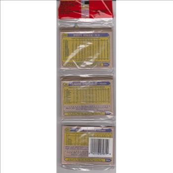 1987 Topps Baseball 49 Card Rack Pack w/ Teddy Higuera On Front