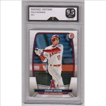 Graded Sigma Mint+ 9.5 - Shohei Ohtani 2023 Bowman #51 Card