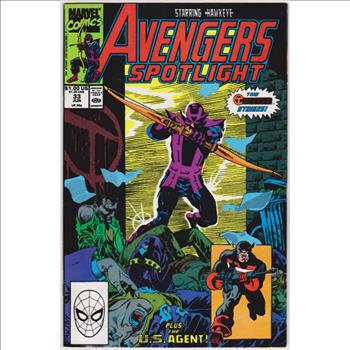 1990 Marvel Comics AVENGERS SPOTLIGHT #33 Issue
