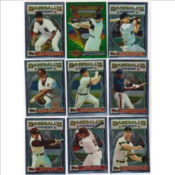 9 Different 1993 Topps Finest Cards w/ Lou Whitaker + More
