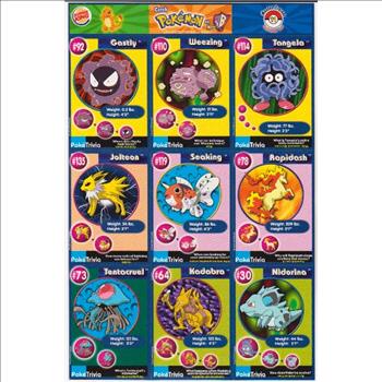 1999 Pokemon Master Trainer Collector Set Uncut 9 Card Uncut #11 Sheet