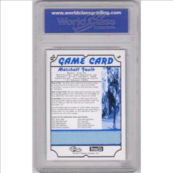Rookie Graded Gem Mint 10 - Marshall Faulk 1994 Classic NFL Draft Game Card #GC2 Card