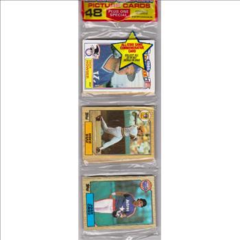 1987 Topps Baseball 49 Card Rack Pack w/ Dick Howser On Front
