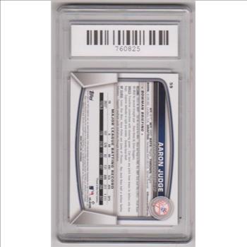 Graded Gem Mint 10 - Aaron Judge 2023 Bowman #59 Card