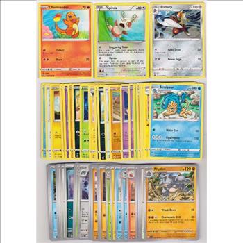 50 Different Pokemon Trading Cards w/ Charmander + More