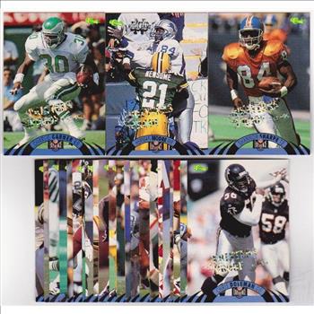 Only 499 Exist - 25 Different 1995 Classic NFL Experience Printers Proof Insert Cards w/ Shannon Sharpe + More