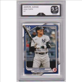 Graded Sigma Mint+ 9.5 - Aaron Judge 2024 Bowman #7 Card