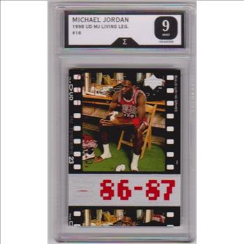 Graded Sigma Mint 9  - Michael Jordan 1998 Upper Deck Living Legends #16 Card