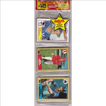 1987 Topps Baseball 49 Card Rack Pack w/ Dick Howser On Front