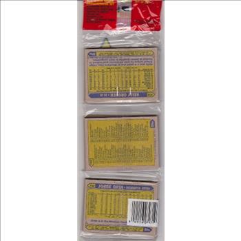 1987 Topps Baseball 49 Card Rack Pack w/ Dick Howser On Front
