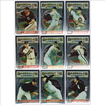 9 Different 1993 Topps Finest Cards w/ Orel Hershiser + More