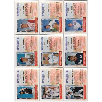 9 Different 1993 Topps Finest Cards w/ Orel Hershiser + More