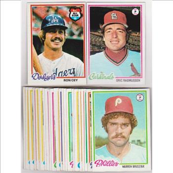 25 Different 1978 Topps Baseball Cards w/ Ron Cey + More