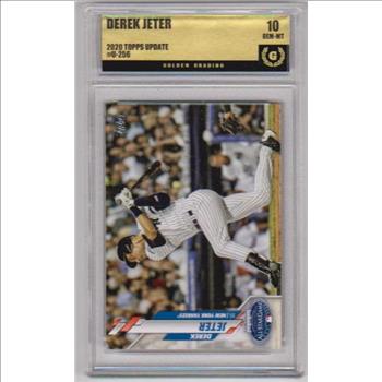 Graded GG Gem Mint 10 - Derek Jeter 2020 Topps Update #U-256 Card