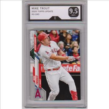 Graded Sigma Mint+ 9.5 - Mike Trout 2020 Topps Update #U-243 Card
