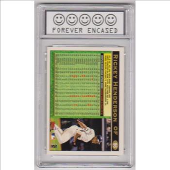 Labeled Mint 9 - Rickey Henderson 1997 Topps #96 Card`