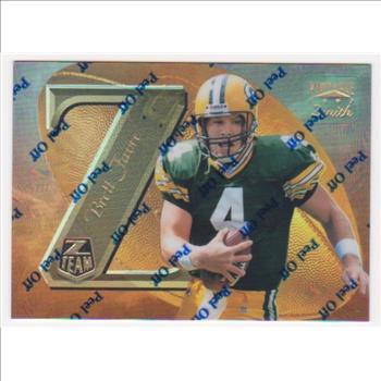 Brett Favre 1997 Zenith Z-Team Mirror Gold #ZT11 Promo Card