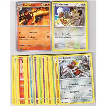 25 Different Pokemon Trading Cards w/ Charmeleon + More