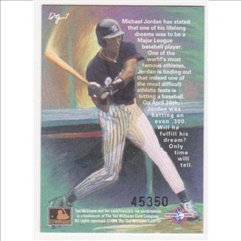 Michael Jordan Baseball Rookie - 1994 Ted Williams Company Gardiner Collection #DG-1