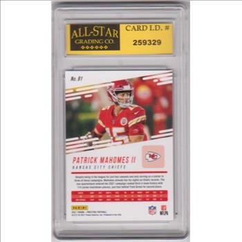 Graded 10 - Patrick Mahomes 2021 Panini Prestige #91 Card
