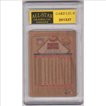 Graded 10 - Babe Ruth 2001 Topps Post 500 Home Run Club #1 Card