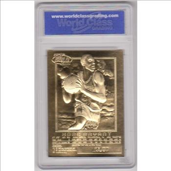 Rookie Graded Gem Mint 10 - Kobe Bryant 1996-97 Skybox EX-2000 Sky Background 23 Kt Gold Card